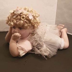 Duck House heirloom Porcelain Doll